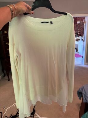 Peach Cream Lightweight Long Sleeve Sweater